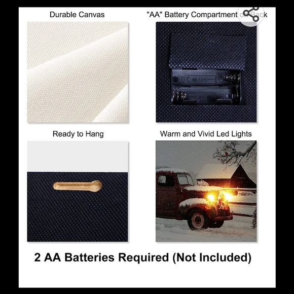 NWOT NIKKY HOME Lighted Canvas Wall Art - Picture 3 of 4